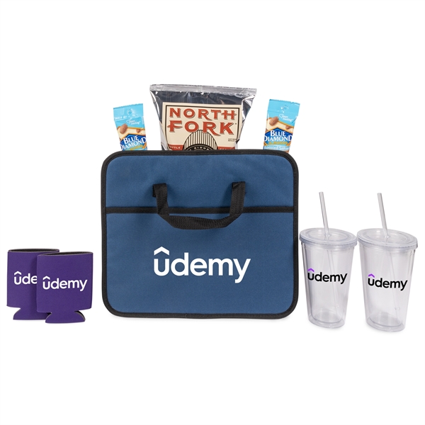 Trunk Organizer with tumblers, can coolers, chips and almonds.... from ASI 44900 NC Custom (CI/Lanco) / Lanco