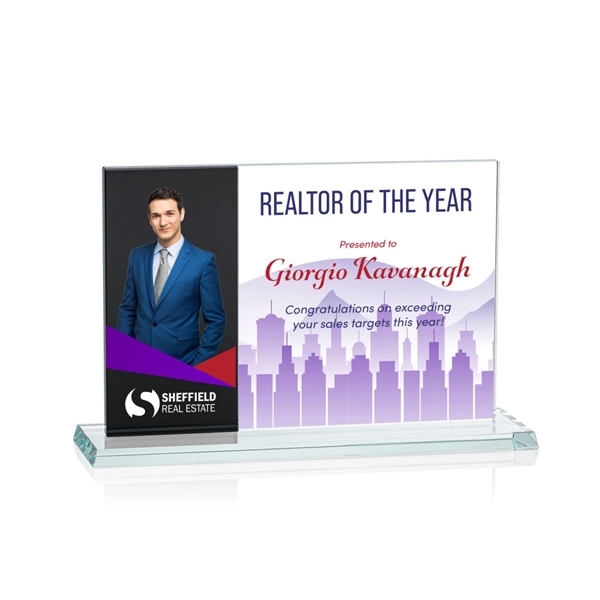 Composite Horizontal VividPrint™ Award - Black... from ASI 84592 St Regis Group / Prestige Glass