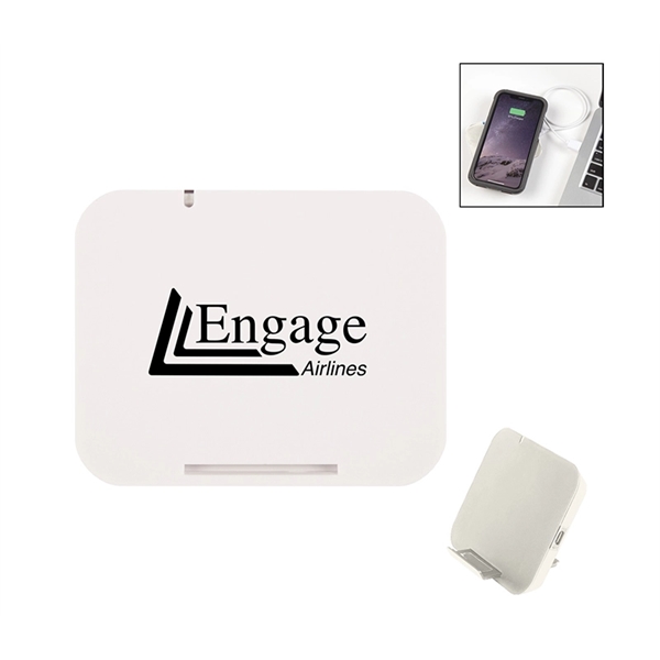 Qi enabled wireless charger with phone stand... from ASI 37218 Athena Promo (tm)