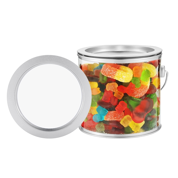 Paint Can - Candy Mix with Peach Rings (6 oz),Gummy Cherries... from ASI 71685 Midnite Snax®
