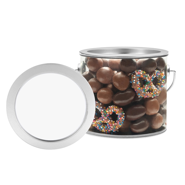 Paint Can - Chocolate Mix with Milk Chocolate Sprinkled Mini Pretzels,... from ASI 71685 Midnite Snax®