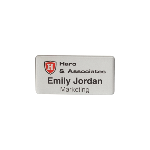 Customizable metal name badges.... from ASI 62088 IDProductsource