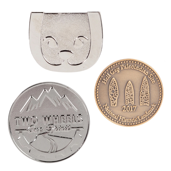 1/2", 3/4", 1", 1.25", 1.5" or 2" iron die-struck lapel pin.... from ASI 62088 IDProductsource