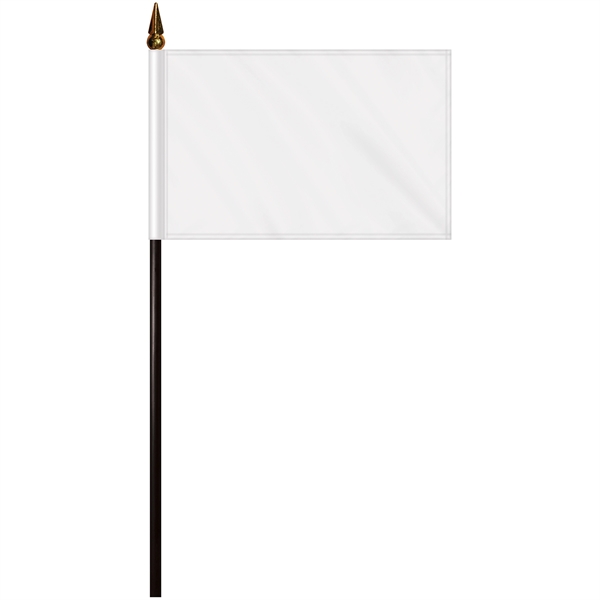 4" x 6" double sided polyester stick flags on a 10"... from ASI 80228 Quinn