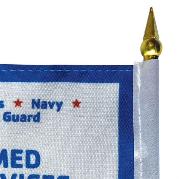 4" x 6" double sided polyester stick flags on a 10"... from ASI 80228 Quinn