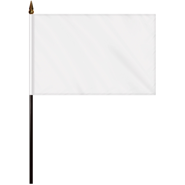 6" x 9" double sided polyester stick flag on an 11.8"... from ASI 80228 Quinn