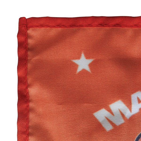 8" x 12" Single Reverse Polyester Stick Flag on a 15.75"... from ASI 80228 Quinn