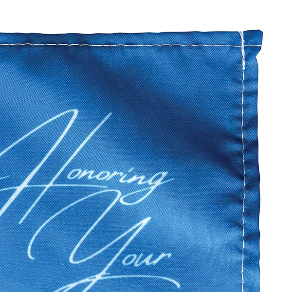 12" x 18" Single Reverse Knitted Polyester Stick Flag on a... from ASI 80228 Quinn