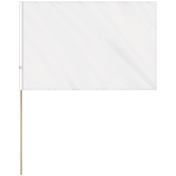 16" x 24" Single Reverse Knitted Polyester Stick Flag on a... from ASI 80228 Quinn