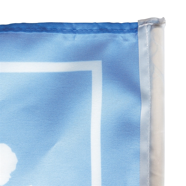 16" x 24" Single Reverse Knitted Polyester Stick Flag on a... from ASI 80228 Quinn