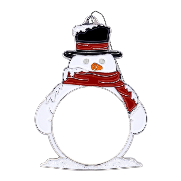 2.5" x 1.8" zinc alloy snowman-shape tree ornaments with string.... from ASI 52263 EMT / EMT EASY
