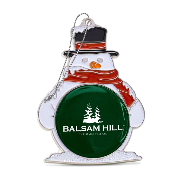 2.5" x 1.8" zinc alloy snowman-shape tree ornaments with string.... from ASI 52263 EMT / EMT EASY