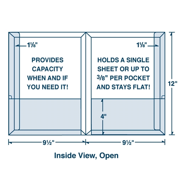 Conformer® Capacity Expansion Presentation Folder with Reinforced Edges measures 9-1/2" x... from ASI 32050 Admore / Admore®