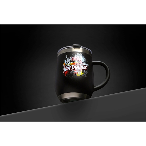 A 12 oz stainless steel, double-walled, & vacuum-sealed tumbler with a... from ASI 61966 HPG / Best Promotions USA