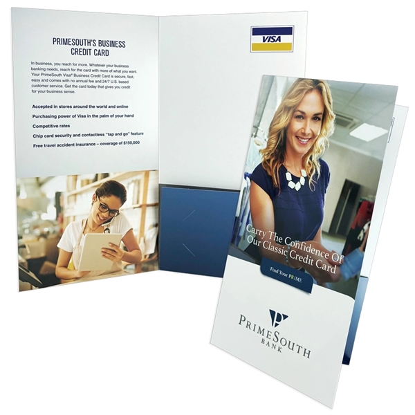 Mid-size one pocket presentation folder, 6" x 11-1/4".... from ASI 32050 Admore / Admore®