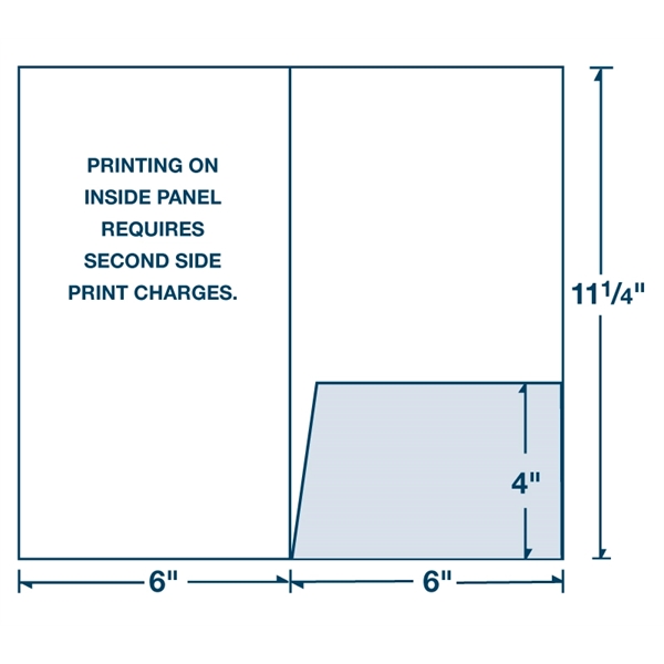 Mid-size one pocket presentation folder, 6" x 11-1/4".... from ASI 32050 Admore / Admore®