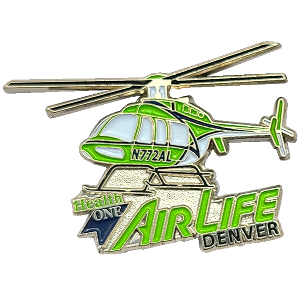 Create a complex soft enamel lapel pin with our die cast... from ASI 61966 HPG / BCG Creations HPG Gold