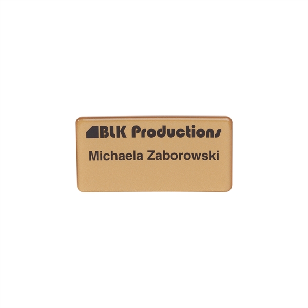 PVC name badges, which come in limited colors and full color... from ASI 62088 IDProductsource
