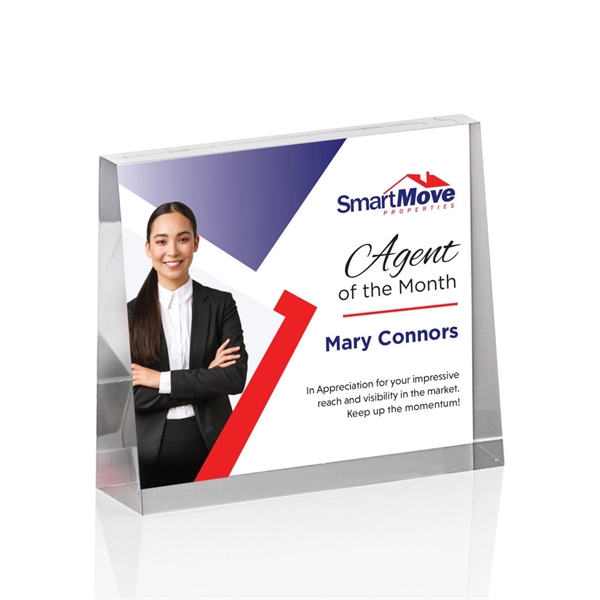 The Lansing VividPrint™ Award is a thick freestanding acrylic award that... from ASI 84592 St Regis Group / St Regis