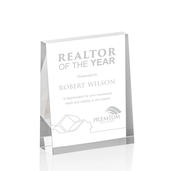 The Lansing Award is a thick freestanding acrylic award that tapers... from ASI 84592 St Regis Group / St Regis