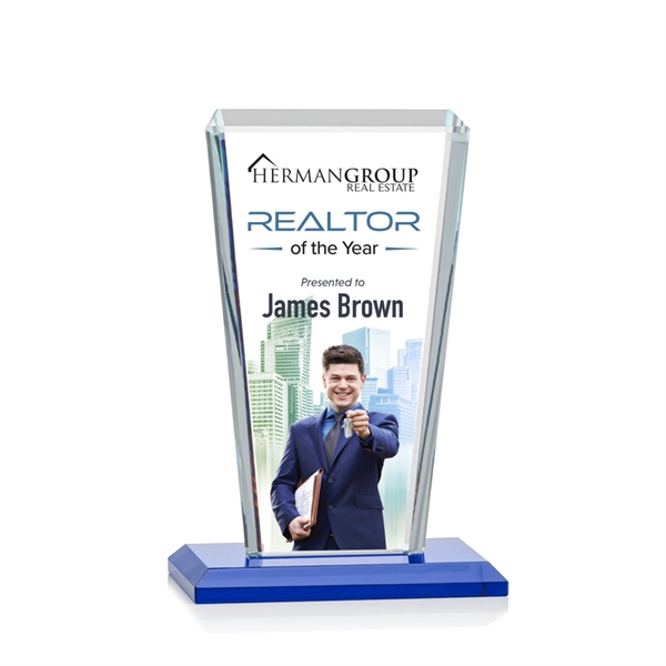 Our extraordinary beveled Starfire angular award is combined with sapphire optical... from ASI 84592 St Regis Group / St Regis