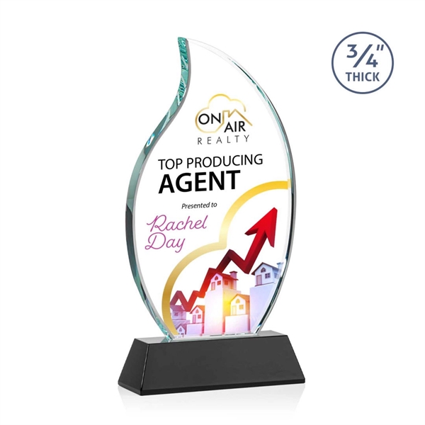 The Croydon VividPrint™ award features an elegant 3/4" thick Starfire Crystal... from ASI 84592 St Regis Group / St Regis