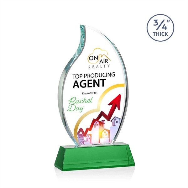 The Croydon VividPrint™ award features an elegant 3/4" thick Starfire Crystal... from ASI 84592 St Regis Group / St Regis