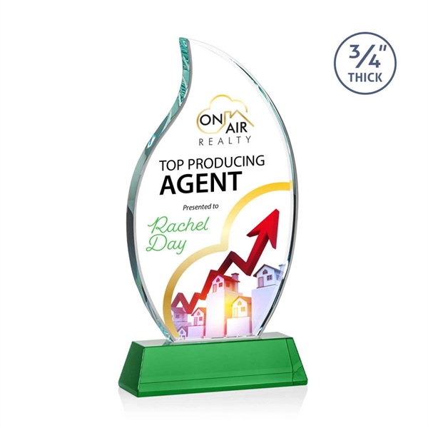 The Croydon VividPrint™ award features an elegant 3/4" thick Starfire Crystal... from ASI 84592 St Regis Group / St Regis