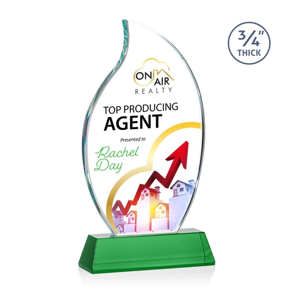 The Croydon VividPrint™ award features an elegant 3/4" thick Starfire Crystal... from ASI 84592 St Regis Group / St Regis