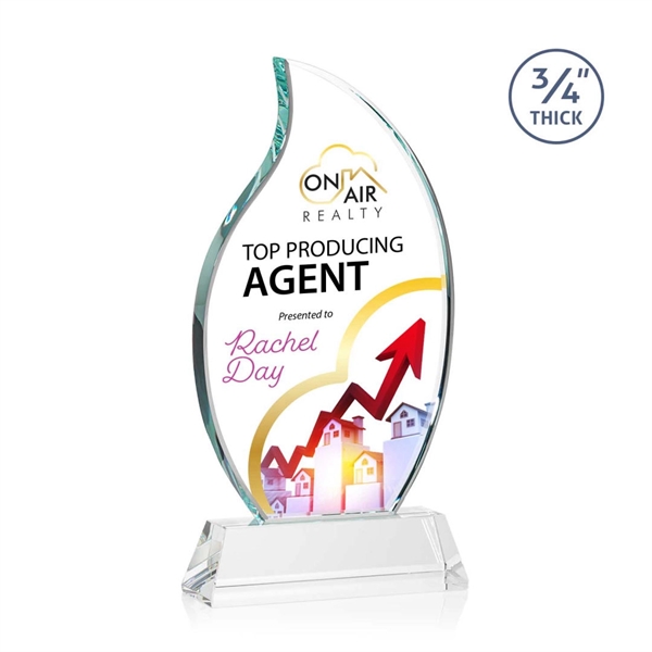 The Croydon VividPrint™ award features an elegant 3/4" thick Starfire Crystal... from ASI 84592 St Regis Group / St Regis