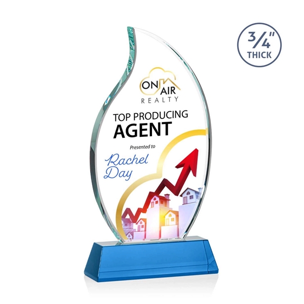 The Croydon VividPrint™ award features an elegant 3/4" thick Starfire Crystal... from ASI 84592 St Regis Group / St Regis