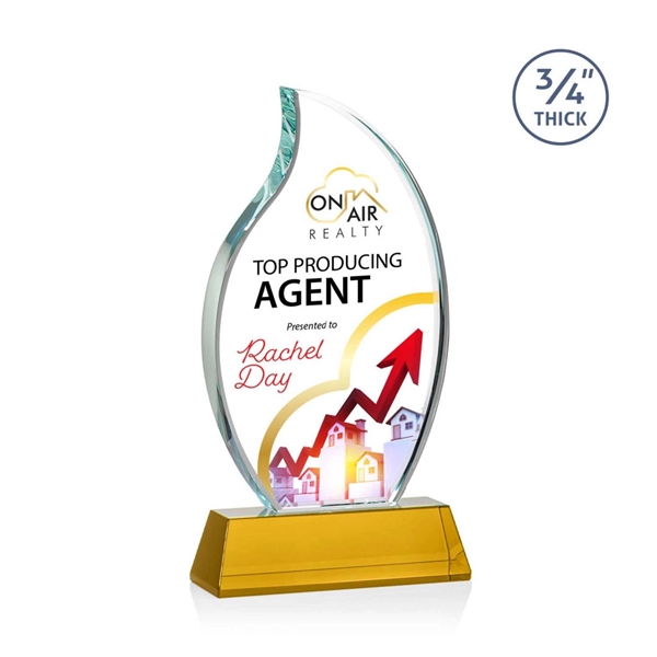 The Croydon VividPrint™ award features an elegant 3/4" thick Starfire Crystal... from ASI 84592 St Regis Group / St Regis