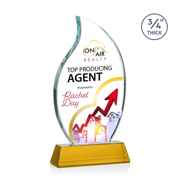 The Croydon VividPrint™ award features an elegant 3/4" thick Starfire Crystal... from ASI 84592 St Regis Group / St Regis