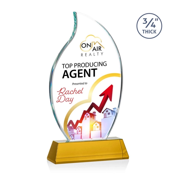 The Croydon VividPrint™ award features an elegant 3/4" thick Starfire Crystal... from ASI 84592 St Regis Group / St Regis