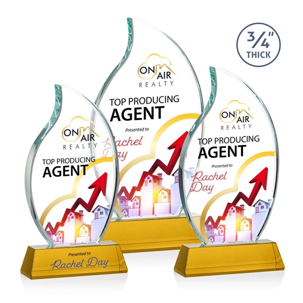 The Croydon VividPrint™ award features an elegant 3/4" thick Starfire Crystal... from ASI 84592 St Regis Group / St Regis