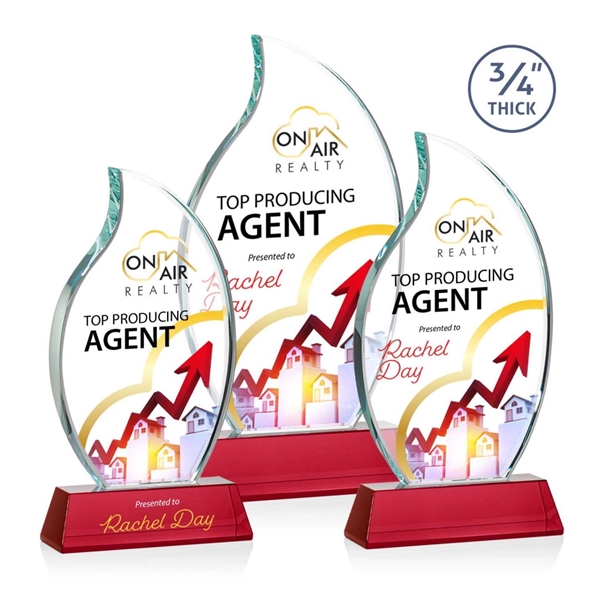 The Croydon VividPrint™ award features an elegant 3/4" thick Starfire Crystal... from ASI 84592 St Regis Group / St Regis