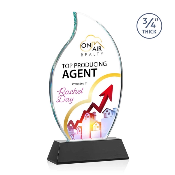 The Croydon VividPrint™ award features an elegant 3/4" thick Starfire Crystal... from ASI 84592 St Regis Group / St Regis