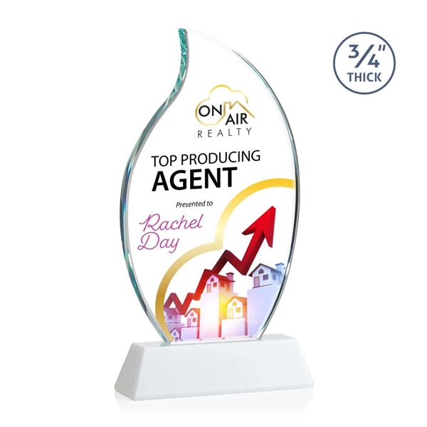 The Croydon VividPrint™ award features an elegant 3/4" thick Starfire Crystal... from ASI 84592 St Regis Group / St Regis