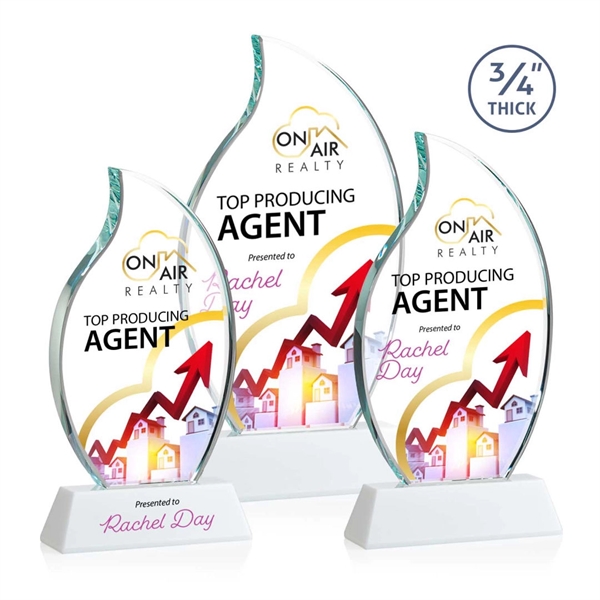 The Croydon VividPrint™ award features an elegant 3/4" thick Starfire Crystal... from ASI 84592 St Regis Group / St Regis