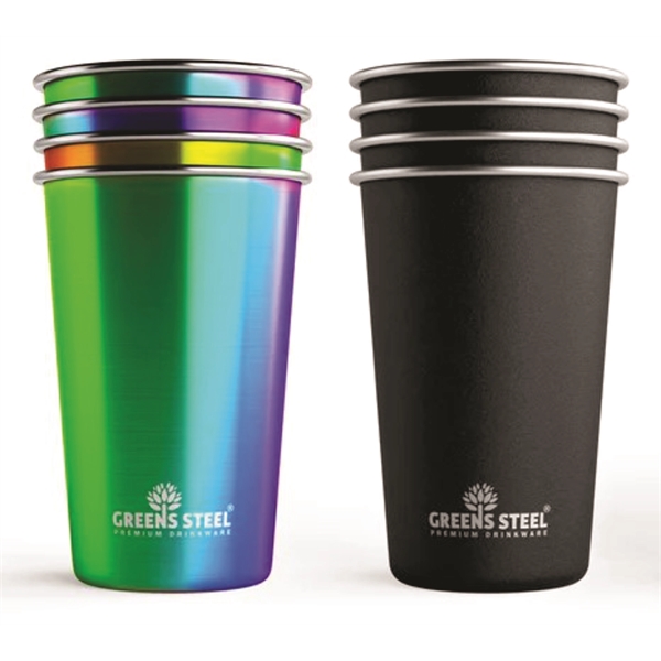 Pure 100% stainless steal Green Steel 20oz cup with polished finish.... from ASI 72657 Active Life Promo / Apres Ski