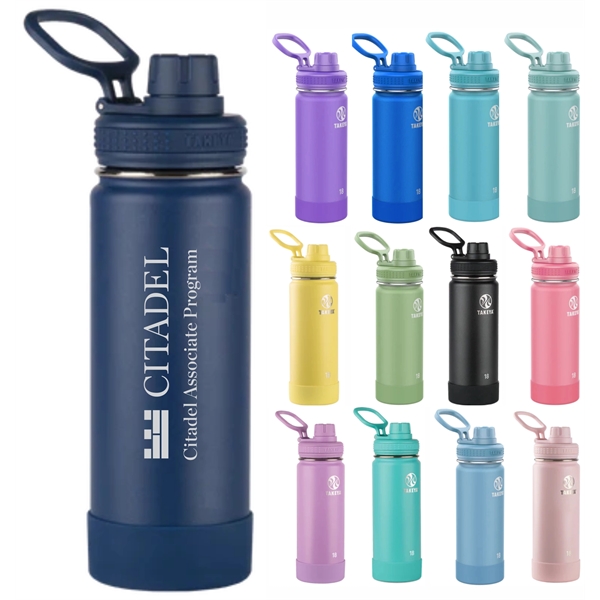 TAKEYA Actives Insulated Water Bottle With Spout Lid 18 oz... from ASI 72657 Active Life Promo / Active Life