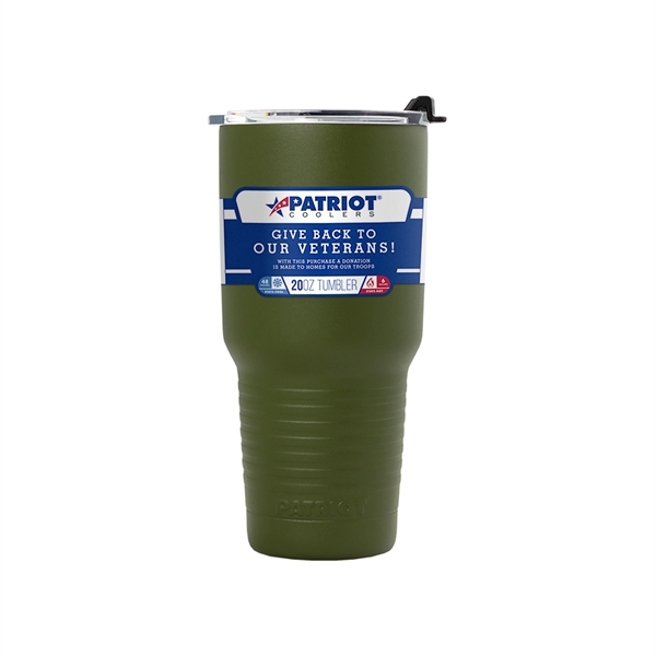 20 oz. stainless steel tumbler with air-tight lid and double wall... from ASI 61005 Hirsch Gift Inc / Hirsch Gift Executive HG Patriot