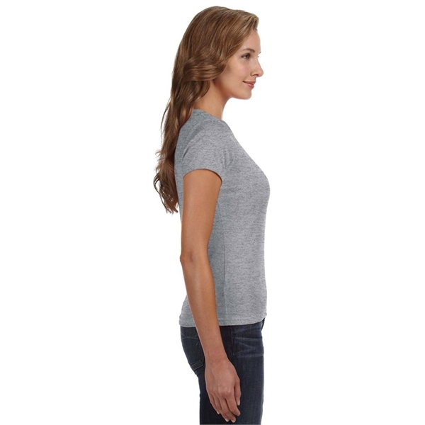 Anvil ladies' 1x1 baby rib scoop t-shirt made of preshrunk 100%... from ASI 34063 alphabroder
