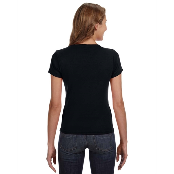 Anvil ladies' 1x1 baby rib scoop t-shirt made of preshrunk 100%... from ASI 34063 alphabroder