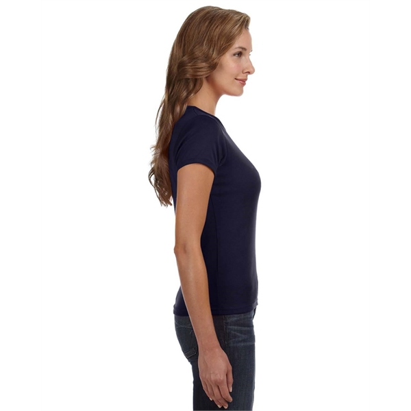 Anvil ladies' 1x1 baby rib scoop t-shirt made of preshrunk 100%... from ASI 34063 alphabroder