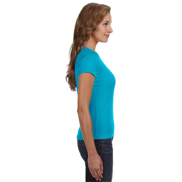 Anvil ladies' 1x1 baby rib scoop t-shirt made of preshrunk 100%... from ASI 34063 alphabroder