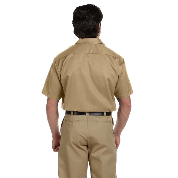 Dickies men's short sleeve work shirt with moisture-wicking technology and stain-release... from ASI 34063 alphabroder