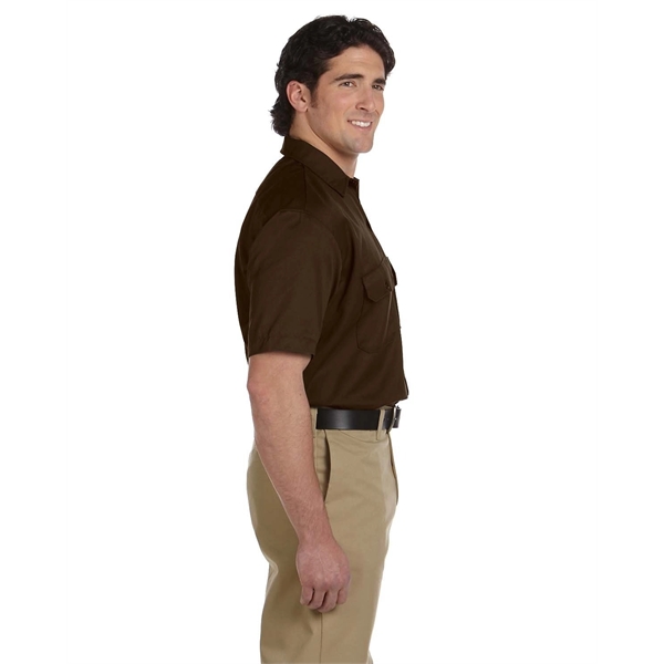 Dickies men's short sleeve work shirt with moisture-wicking technology and stain-release... from ASI 34063 alphabroder