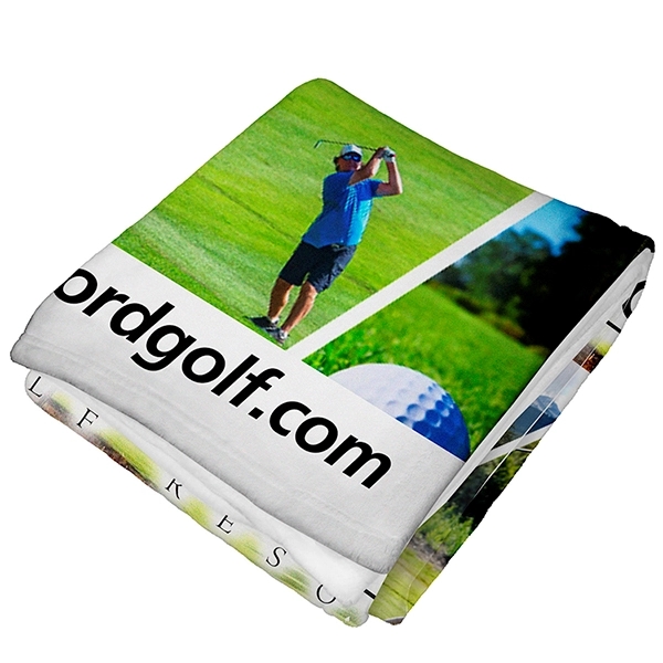 60" x 50" 300GSM polyester microfiber fleece blanket.... from ASI 62660 Innovation Line