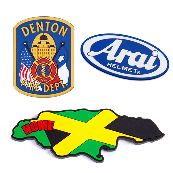 Die-cut PVC refrigerator magnets in /4", 1", 1 1/2", 2" or... from ASI 62088 IDProductsource